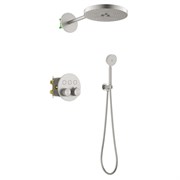 TIMO Душевая система встроенная с термостатом Saona никель (SX-2308/13SM) SX-2308/13SM