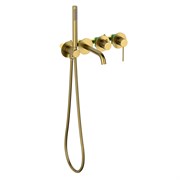TIMO Смеситель встроенный для ванны с душем Saona золото шлифованное (2314/20YSM) 2314/20YSM