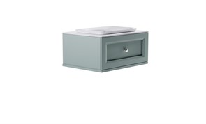 ASTRA-FORM Тумба подвесная Классик  70 с 1ящ NCS S 3005-b80g мат. с раковиной Ретро бел гл. и столешницей Solid бел гл. 4631177713989