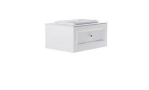ASTRA-FORM Тумба подвесная Классик  70 с 1ящ белый мат. с раковиной Ретро бел гл. и столешницей Solid бел гл. 4631177714030