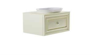 ASTRA-FORM Тумба подвесная Шарм 70см 1ящ RAL1013 мат., раковина Шарм бел гл, столешница Solid в цвете 4631177714979