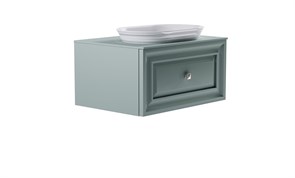ASTRA-FORM Тумба подвесная Шарм 80см 1ящ NCS S 3005-b80g мат., раковина Шарм бел гл, столешница Solid в цвете 4631177715006