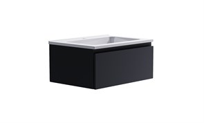 ASTRA-FORM Нижний шкаф Альфа 70 с 1 ящиком темно-серый (RAL7024 матовый)+ Раковина 