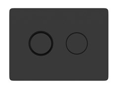 CERSANIT Кнопка ACCENTO CIRCLE для AQUA пневматическая пластик черный матовый A63839