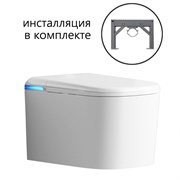 ABBER Комплектподвесной электронный унитаз-биде Rechteck AC1216S с инсталляцией AC0101P2 AC1216S-AC0101P2