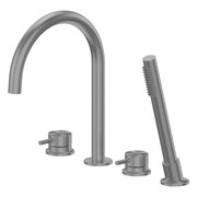 ABBER Смеситель Wasser Kreis 316 AF8113BGG на борт ванны, оружейная сталь брашированная AF8113BGG