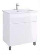 AQUATON Тумба под раковину Форест Про 75 белый глянец 1A297101FR010 1A297101FR010