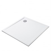 AQUATON Душевой поддон из литьевого мрамора Калифорния М 100х100 квадратный белый 1A739636CA010 1A739636CA010