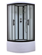 TIMO Standart T-6600 Black Fabric душевая кабина (100*100*220), турецкая баня хамам T-6600BF-T-STUN