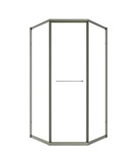 TIMO Душевой угол TTSS-100/13C-8L, раздвиж 1000*1000*2000, проф никель, стекло проз 8 мм T33L