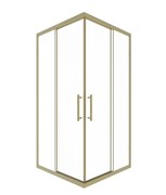 TIMO Душевой угол TKSS-100/17C-8, раздвиж 1000*1000*2000, проф мат золото, стекло проз 8 мм T39