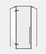 TIMO Душевой угол TTSSP-100/03C-8, распаш 1000*1000*2000, проф черный, стекло проз 8 мм T71