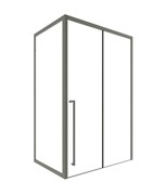 TIMO Душевая дверь TDSS-150/13C-8L, раздвиж 1500*2000, проф никель + торцевое стекло TSS-900/13C-8 900*2000, проф никель T51L+T60