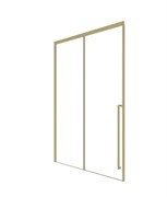 TIMO Душевая дверь TDSS-120/17C-8R, раздвиж 1200*2000, проф матовое золото + торцевое стекло TSS-1000/17C-8 1000*2000, проф матовое золото T52R+T63