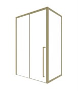 TIMO Душевая дверь TDSS-130/17C-8R, раздвиж 1300*2000, проф матовое золото + торцевое стекло TSS-900/17C-8 900*2000, проф матовое золото T53R+T62