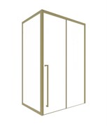 TIMO Душевая дверь TDSS-140/17C-8L, раздвиж 1400*2000, проф матовое золото + торцевое стекло TSS-1000/17C-8 1000*2000, проф матовое золото T54L+T63