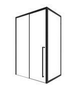 TIMO Душевая дверь TDSS-140/03C-8R, раздвиж 1400*2000, проф черный + торцевое стекло TSS-900/03C-8 900*2000, проф черный T58R+T64
