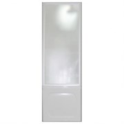 1MARKA Боковая шторка на прямоугольную ванну, профиль-белый/хром, 80x140