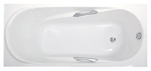 1MARKA Medea Ванна прямоугольная, с рамой и панелью, белая, 150x70