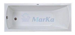 1MARKA Modern Ванна прямоугольная, с рамой и панелью, белая, 165х70