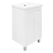 AZARIO Комплект Тумба KANTRI 50Н 500х400х870 напольная, с раковиной Фостер 50, белый глянец (CS00097247) CS00097247