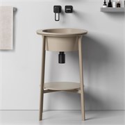 ABBER Консоль с керамической раковиной  Bequem AC2130MK хаки матовый AC2130MK