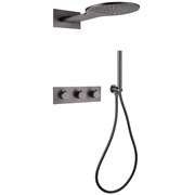 ABBER Душевая система Wasser Kreis AF8151NG скрытого монтажа без излива, термостат, никель AF8151NG