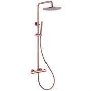 ABBER Душевая стойка Wasser Kreis AF8160RGL с термостатом без излива, розовое золото AF8160RGL