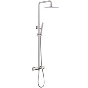 ABBER Душевая стойка Thermostat AF8516SPL с термостатом и изливом, сатин AF8516SPL