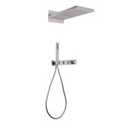 ABBER Душевая система Rund AF8752SP скрытого монтажа без излива, термостат, сатин AF8752SP