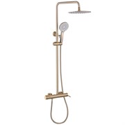 ABBER Душевая стойка Emotion AF8816GL с изливом, золото матовое AF8816GL