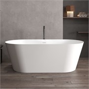 ABBER Ванна из искусственного камня Stein AS9605 белая матовая AS9605