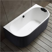 ABBER Ванна из искусственного камня Leipzig AM9916BW черно-белая матовая AM9916BW