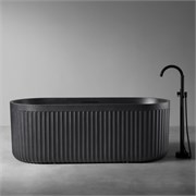 ABBER Ванна из искусственного камня Stuttgart AM9925B черная матовая AM9925B