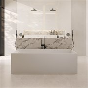 ABBER Ванна из искусственного камня Stein AS9642-1.8 белая матовая AS9642-1.8