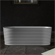 ABBER Ванна из искусственного камня Stein AS9650 белая матовая AS9650