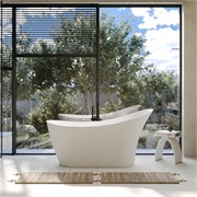 ABBER Ванна из искусственного камня Stein AS9618 белая матовая AS9618