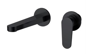 AQUAme AQM6915MB Novara Смеситель для раковины настенный на 2отв., цвет черный матовый AQM6915MB