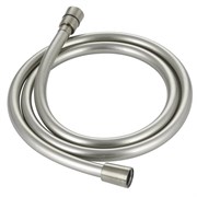 AQUAme AQM1501BN  Шланг душевой, ПВХ, 1000 мм, с латунными коническими гайками и защитой от перекручивания, никель шлифованный AQM1501BN