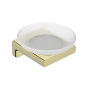 AQUAme AQM7314BG Tivoli Мыльница латунь/матовое стекло, золото шлифованное AQM7314BG