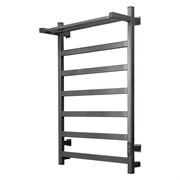 ARINGA Порто полотенцесушитель лесенка электрический с полкой 80*50, оружейная сталь AR03053GS