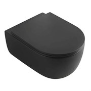 VECONI Унитаз подвесной Rino VRI-49TB, черный VRI-49TB