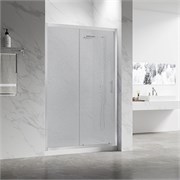 VECONI Душевая дверь раздвижная Vianno VN-55, 1000x1950, хром, стекло pear VN55-100-02-C8