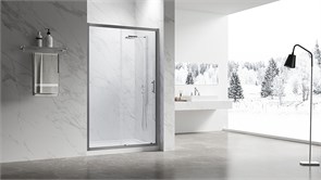 VECONI Душевая дверь раздвижная Vianno VN-55GM, 1400x1950, Оружейная сталь, стекло прозрачное VN55GM-140-01-C8