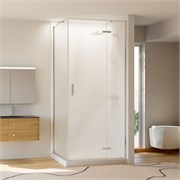 VECONI Душевая дверь распашная Vianno VN-73R/R, 1200x1950, Хром, стекло дождь VN73R/R-120-06-C4