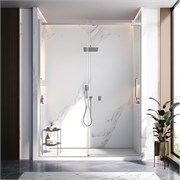 VECONI Душевая дверь раздвижная Vianno VN-75, 1800x2000, хром, стекло прозрачное VN75-180-01-C4