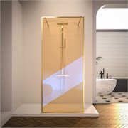 VECONI Душевая перегородка Korato KR-90GC, 1200x2000, брашированное золото, хамелеон KR90GC-120-09-C4