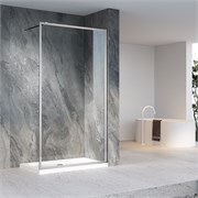 VECONI Душевая перегородка Korato KR-81, 1100x2000, хром, стекло прозрачное KR81-110-01-C8