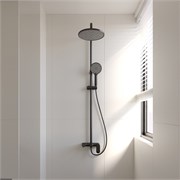 VECONI Душевая стойка FERRI, чёрный матовый FE-110-B-C4