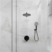 VECONI Встраиваемая душевая система LICATA, Чёрный матовый LI-400-B-C4